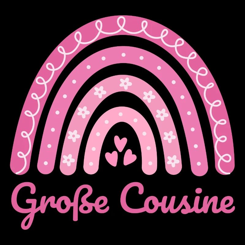 Große Cousine Boho Regenbogen