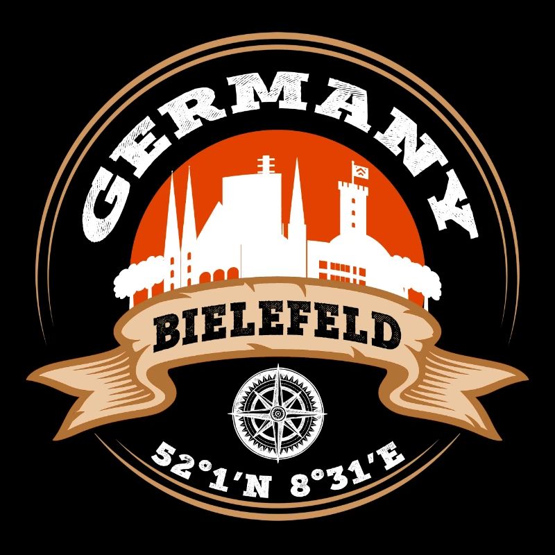 Bielefeld Germany City Skyline Home Compass