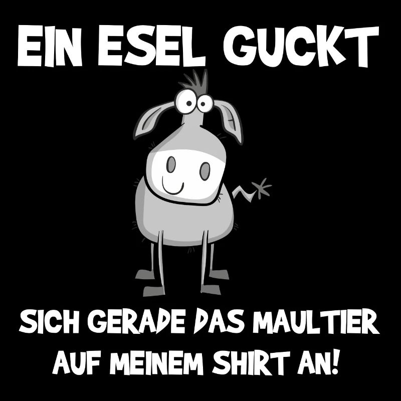 Ein Esel guckt