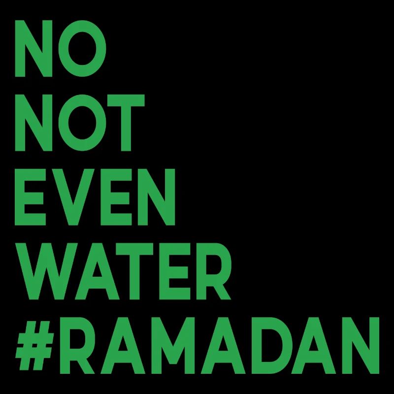 Non même pas d’eau Ramadan