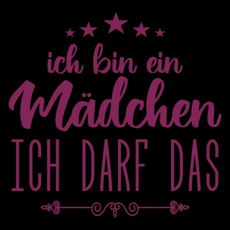 Mädchen Ich darf das, ich bin ein Mädchen