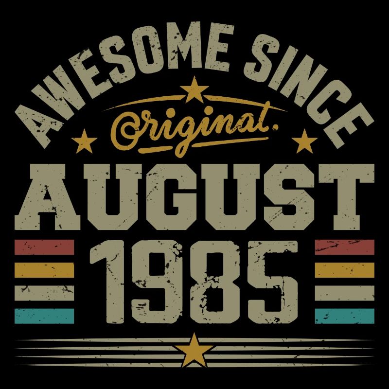 August 1985 Jubiläum August 1985 August 1985 Retro