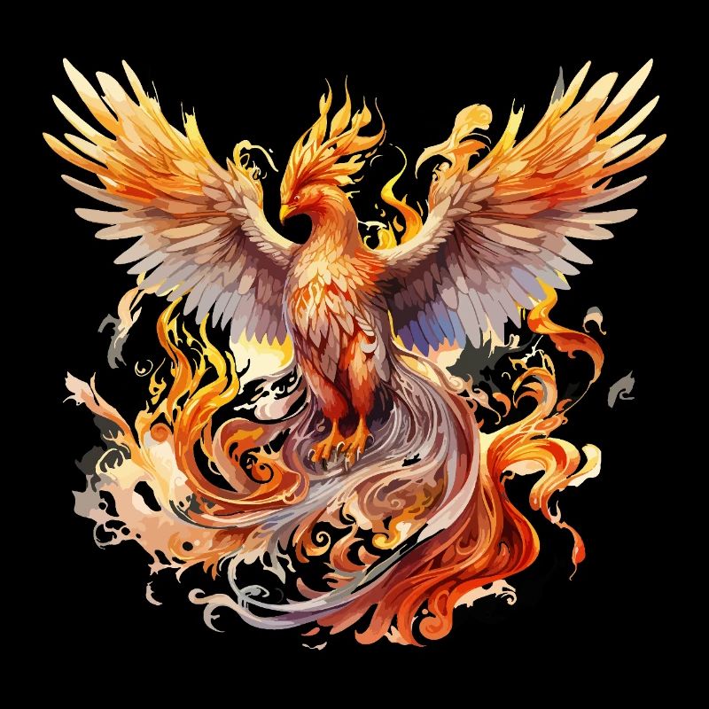 Phoenix Phoenix Fire Flames Bird Mythology