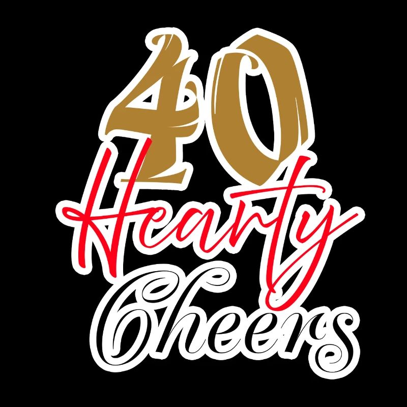 40 herzliche Prost Feier Design