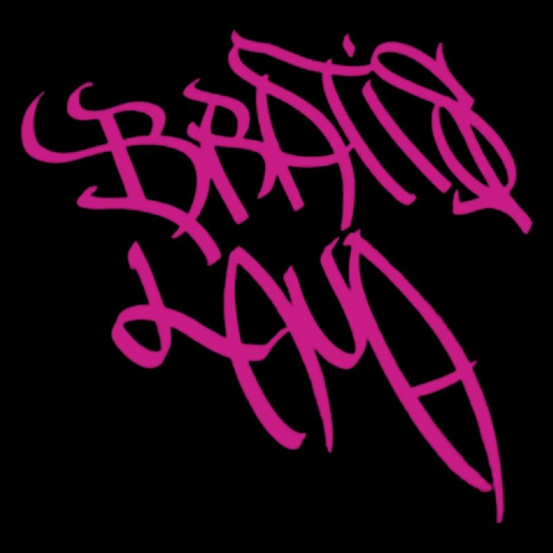 Conception de graffitis artistiques en violet à Bratislava