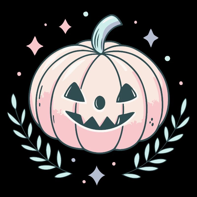 Happy pastel pumpkin