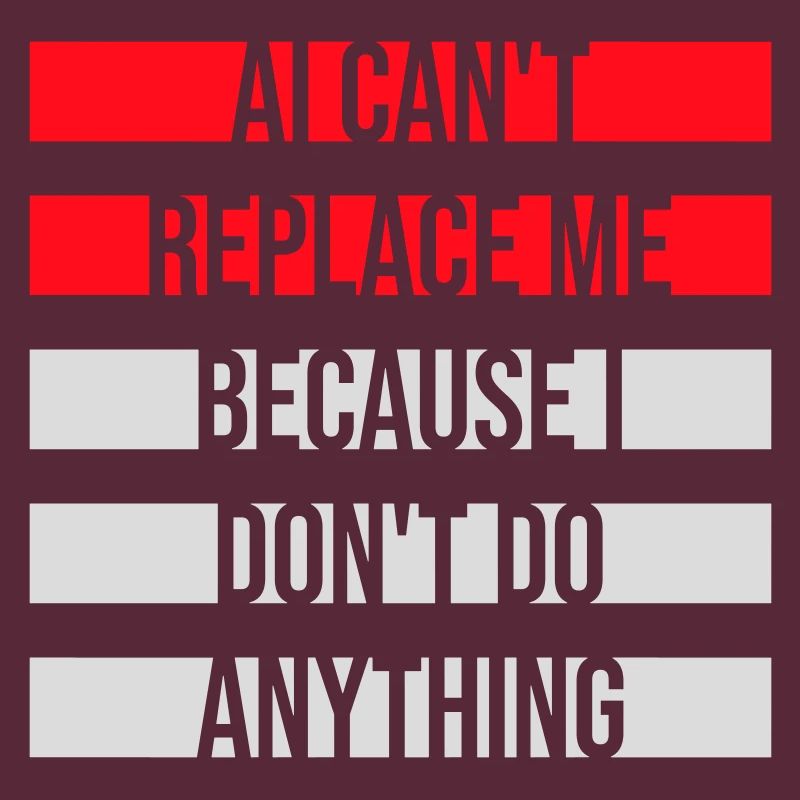 AI Can't Replace Me I Don't Do Anything Humor Witz
