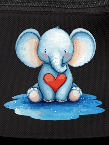 Blue Elephant Heart Friend