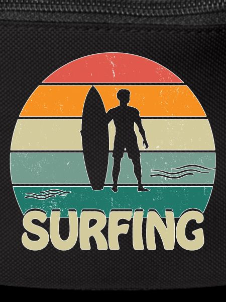 Surfing Sunset Man