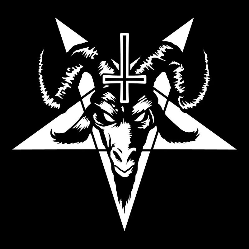 Ziegenkopf mit Pentagram (invertiert) No.2_1c