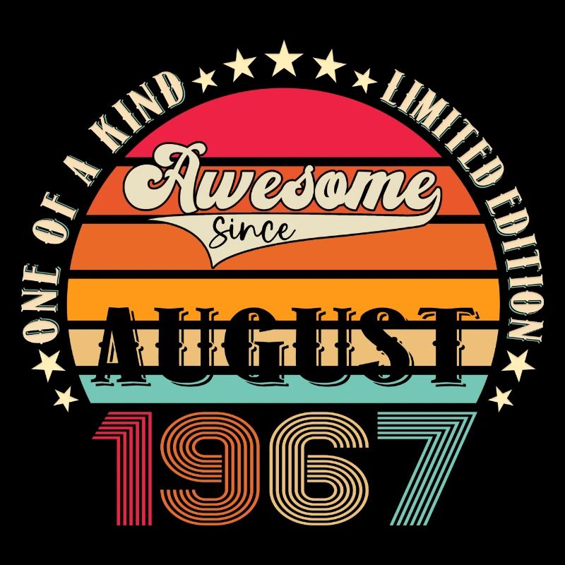 Awesome since August 1967 55. Geburtstag Geschenk