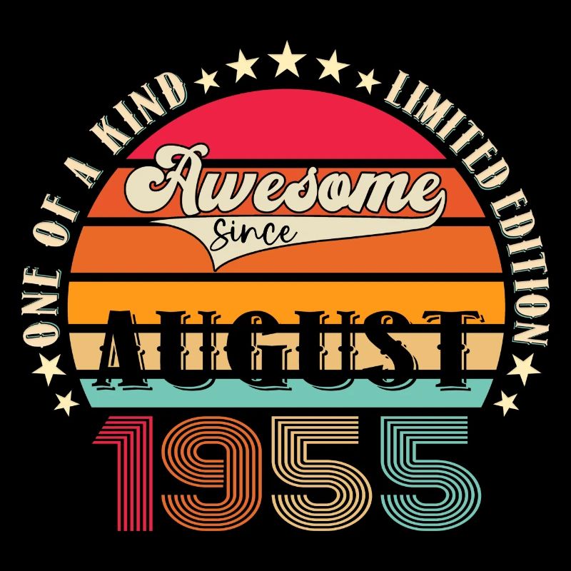 Awesome since August 1955 67. Geburtstag Geschenk