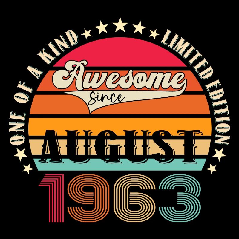 Awesome since August 1963 59. Geburtstag Geschenk