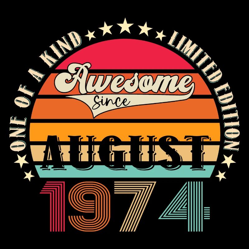 Awesome since August 1974 48. Geburtstag Geschenk