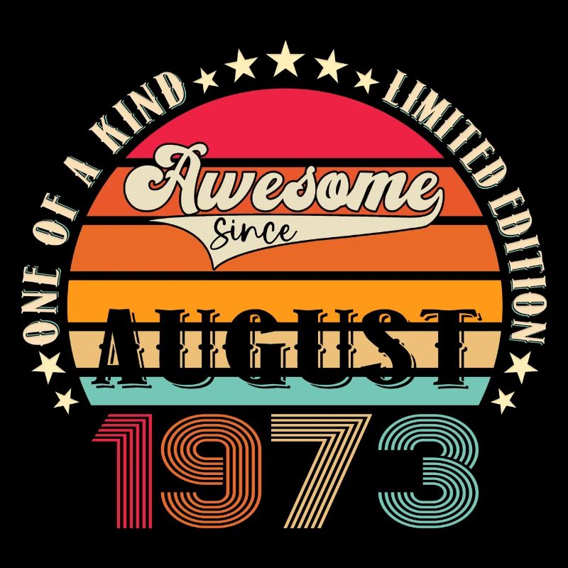 Awesome since August 1973 49. Geburtstag Geschenk