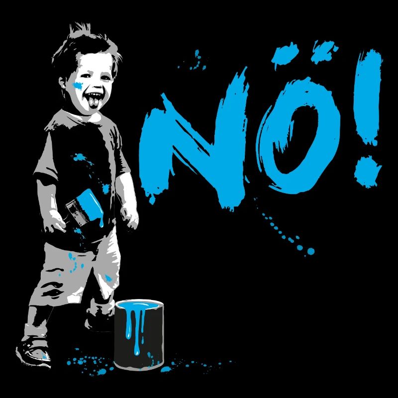 Boy Power NO Frecher Junge Protest Statement