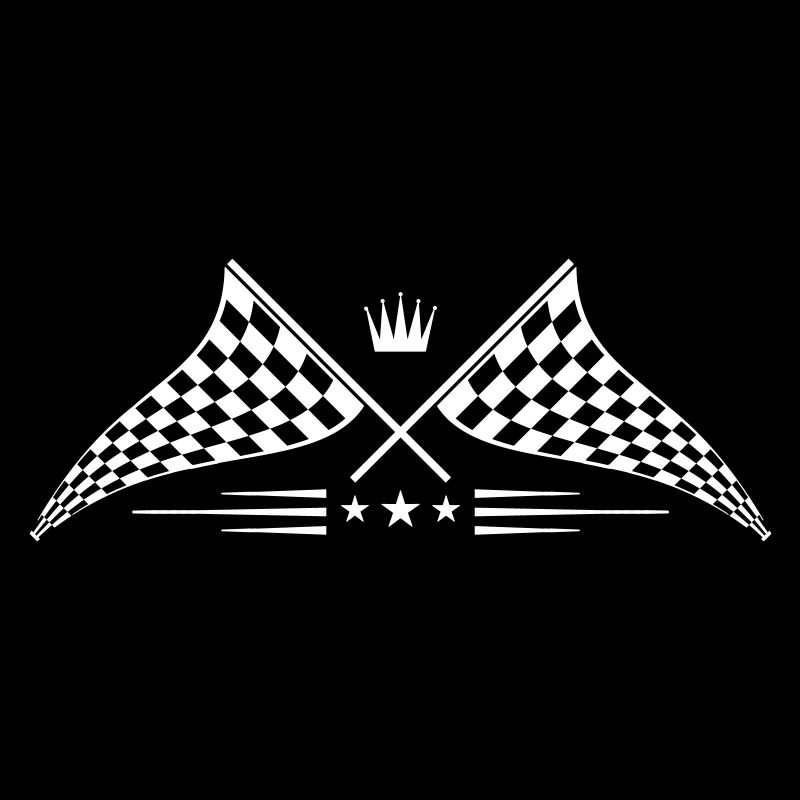logo de symbole de drapeau de course