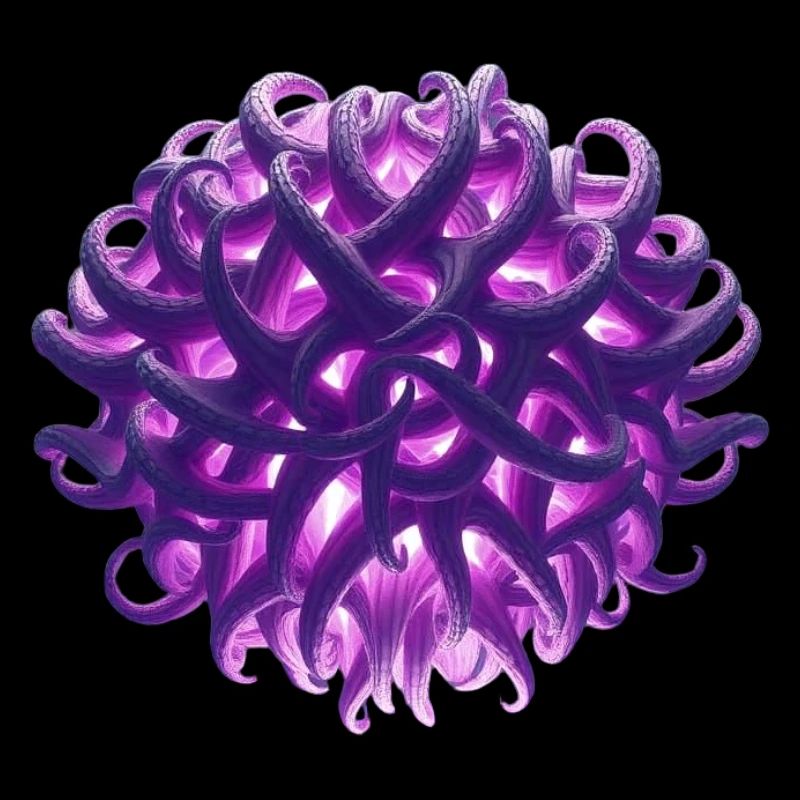 boule de tentacule violette