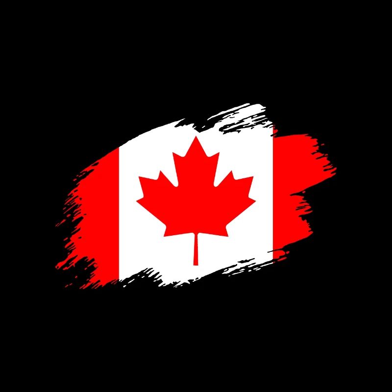 Canada Drapeau canadien drapeau coup de pinceau