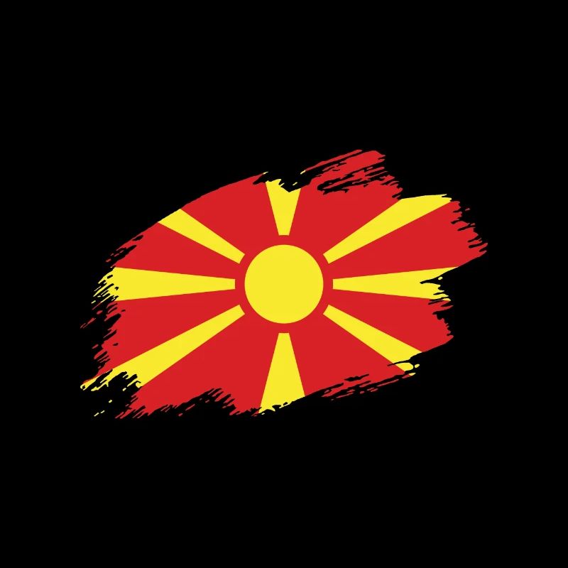 Macédoine drapeau macédonien drapeau