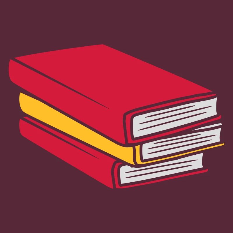 Design gestapelte Bücher Comic