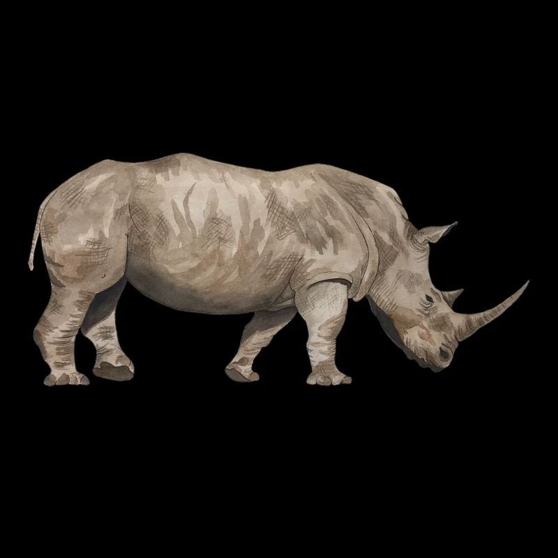 Rhinoceros from the side
