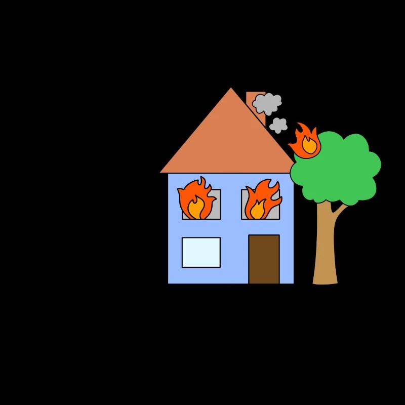 Lustiges Zitat It's Fine Everything Is Fine on Fire