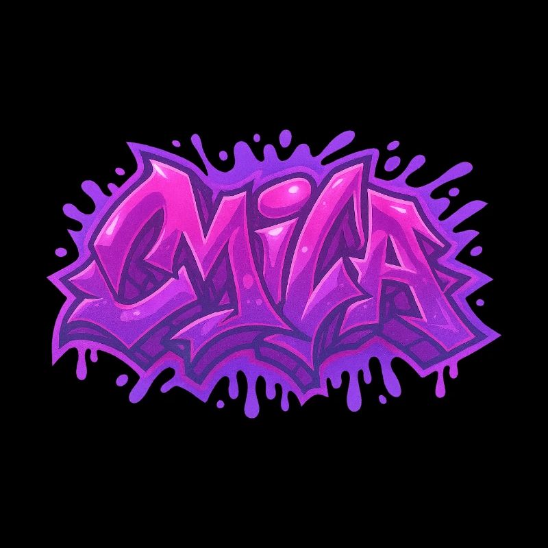 Graffiti  MILA Prénom cadeau idéal imprimable
