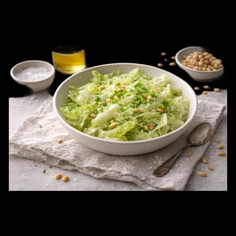 Salad with pine nuts