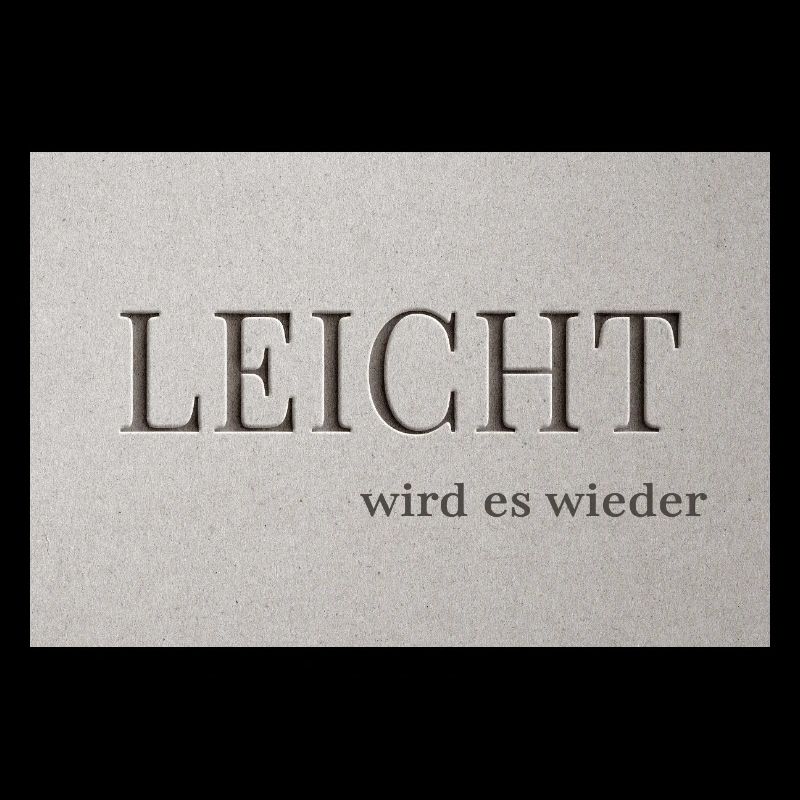 LEICHT wird es wieder