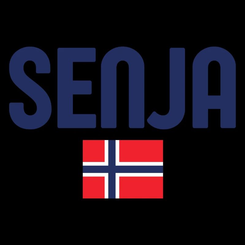 Senja Nordic Flag Typography