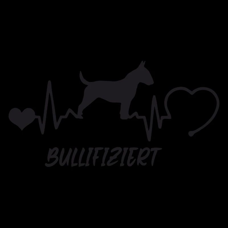 Bullterrier mit Herzschlag