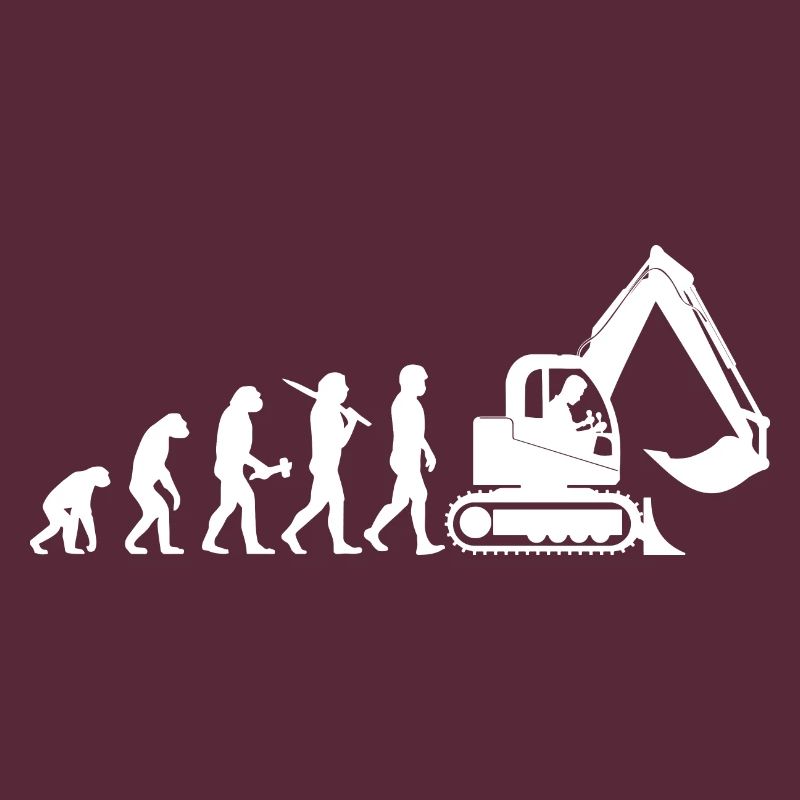 Baggerfahrer Baggerführer Evolution Cadeau