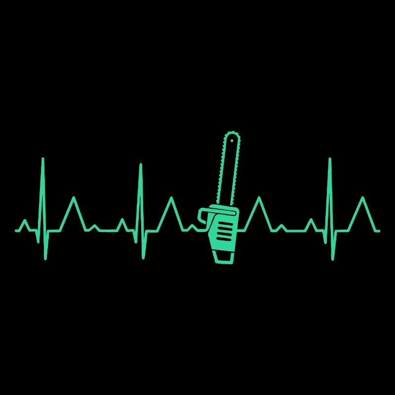HEARTBEAT CHAINSAW ECG WOODWORKER CHAINSAW