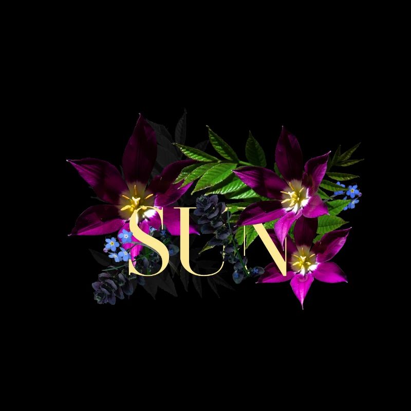 Ecrit sun et tulipes 1