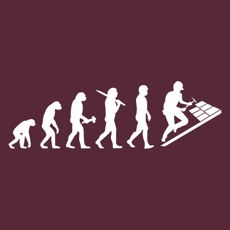 Dachdecker Dachklempner Evolution Geschenk
