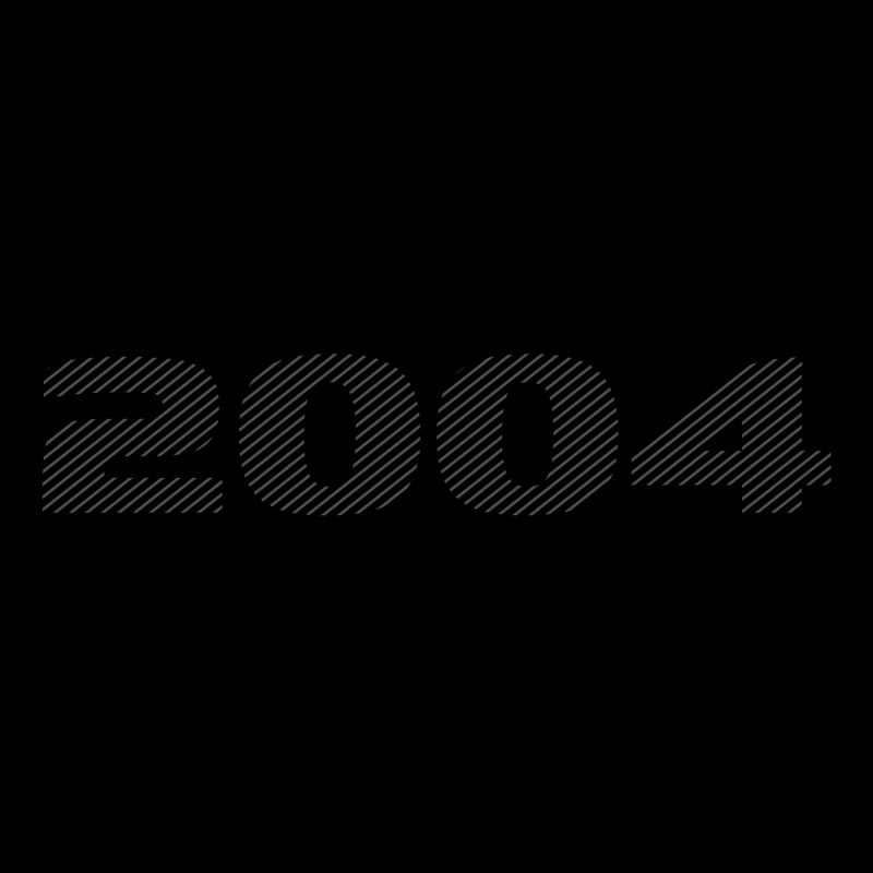 Born 2004 Retro Stripe Modern Birthday Design