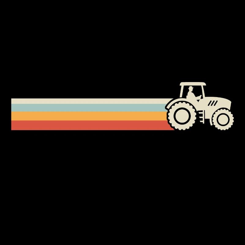 Retro tractor for farmer tractor
