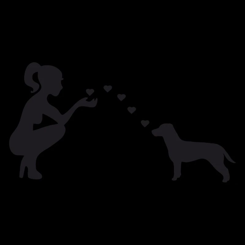 Jack Russell Terrier mit Frau