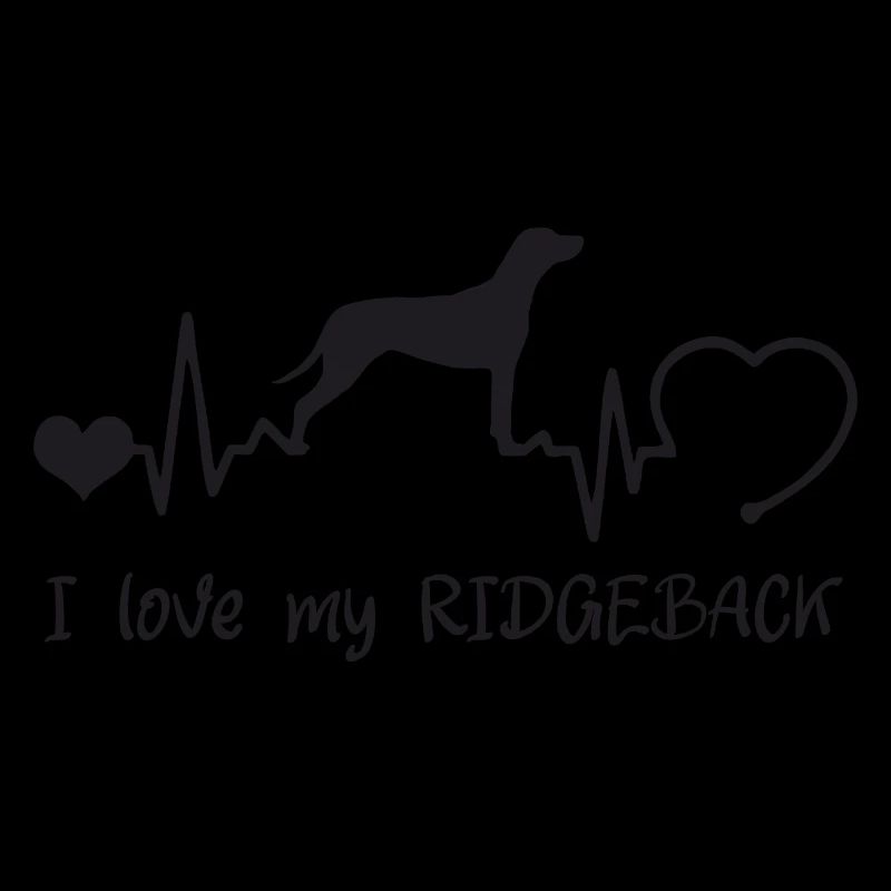 Rhodesian Ridgeback mit Herzschlag