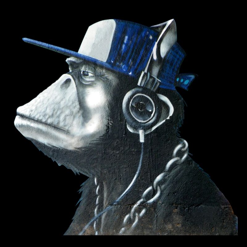 Monkey graffiti by CustomStyle
