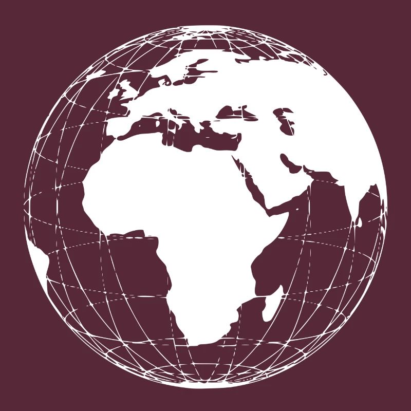 Globe - Globe terrestre blanc Planète Terre