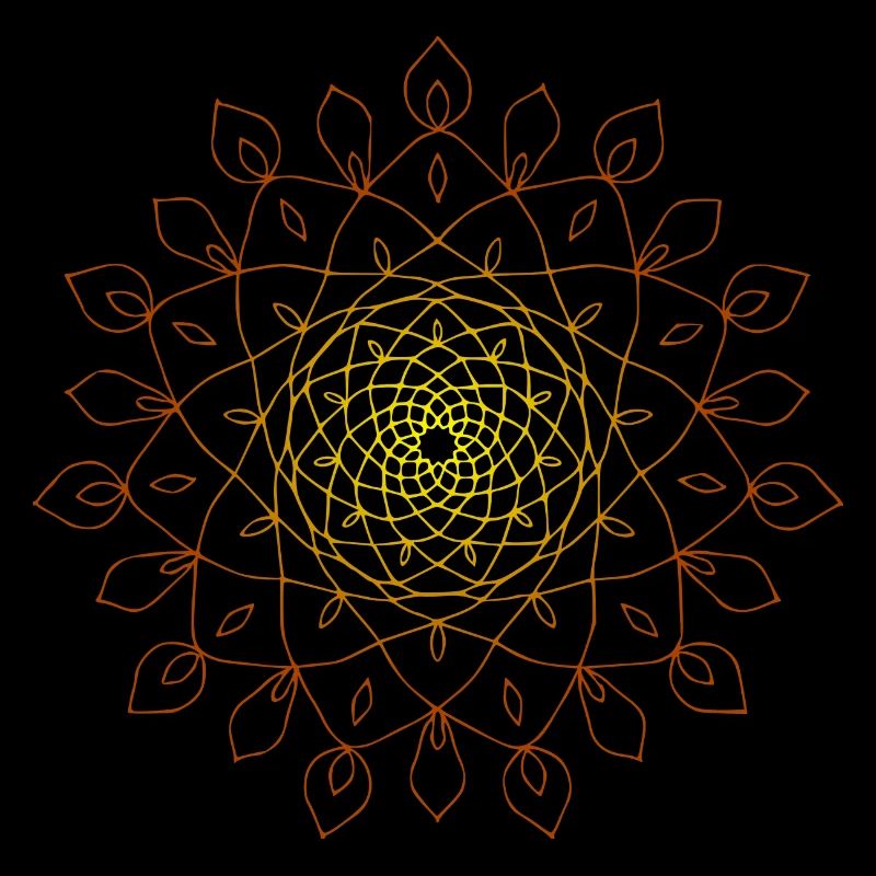 Mandala sun energetic energy symbol