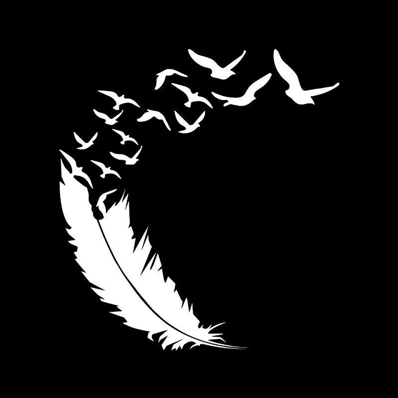 Plume - Oiseaux - Essaim d’oiseaux - Art abstrait