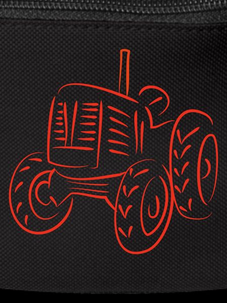Rustic Tractor Silhouette Design