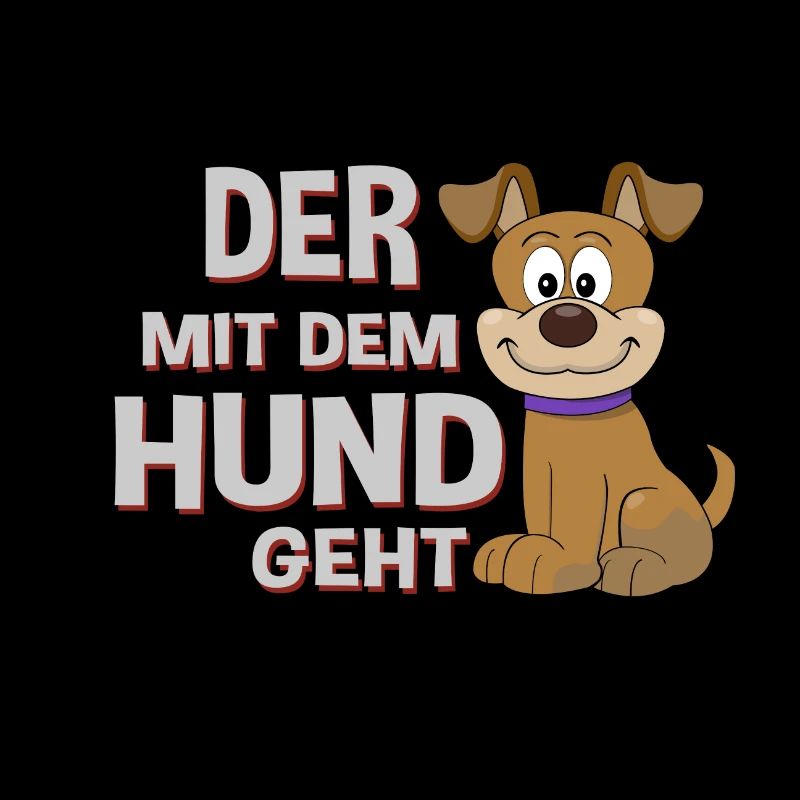 Der mit dem Hund geht Hündchen Geschenk