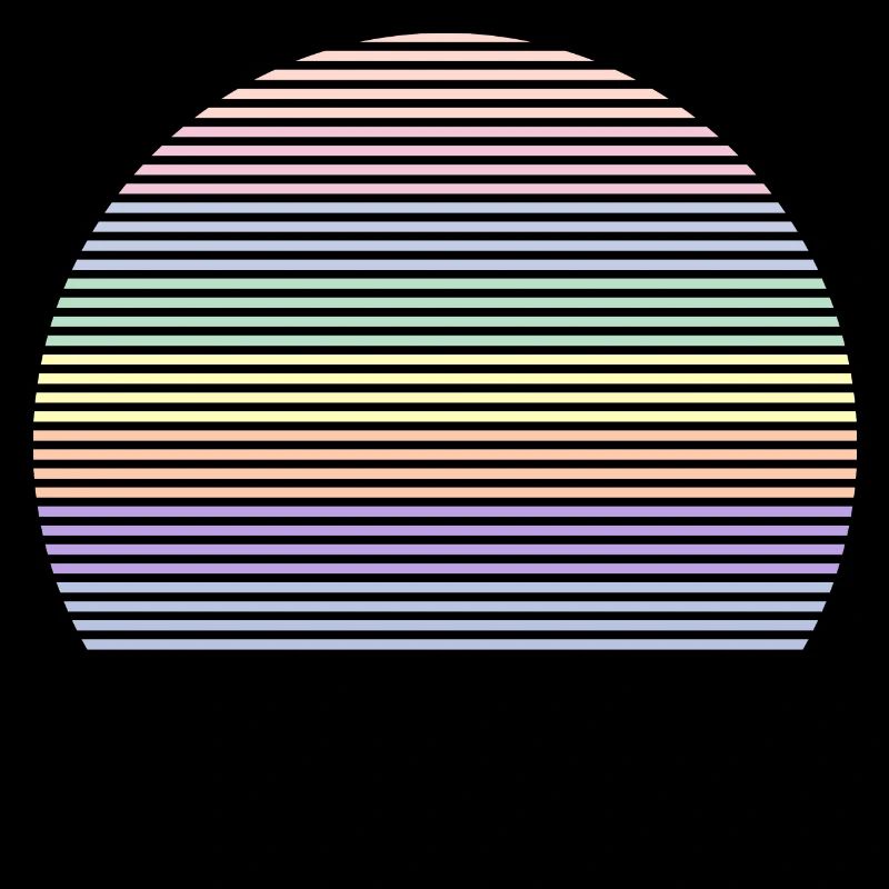 Forme de symbole de couleurs pastel arc-en-ciel rétro