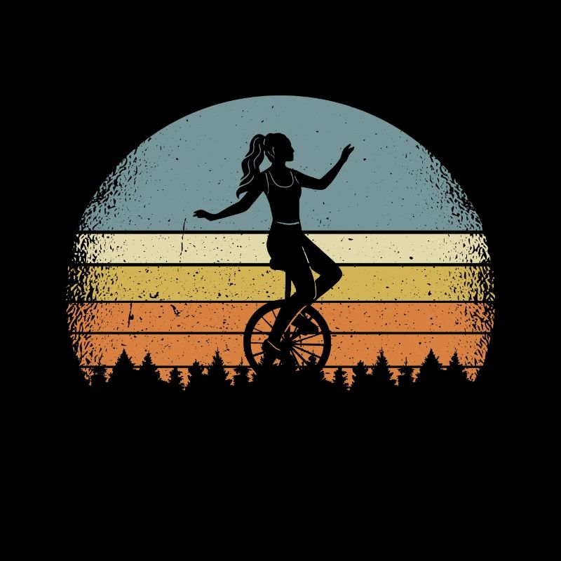 Einrad Einradfahrerin Einradfahren Einradfahrer