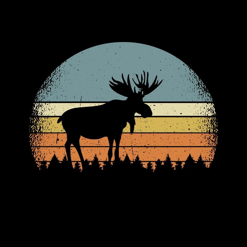 Elch Elche Elchkuh Geweih Geschenkidee