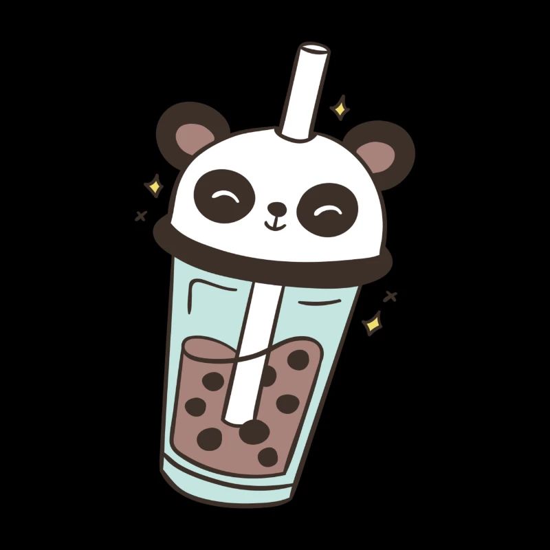 Panda Bubble Tea Pandabär Bubbletea